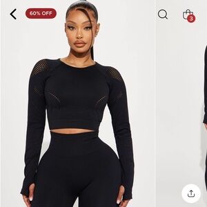 Gym top from Fashion Nova